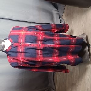 GAP VINTAGE Plaid Flannel Shirt Shacket Grunge Punk 90s Y2K Lumberjack L